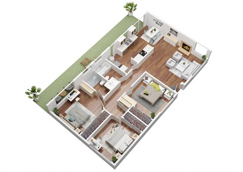 Maple Floorplan Lemoli Apartments